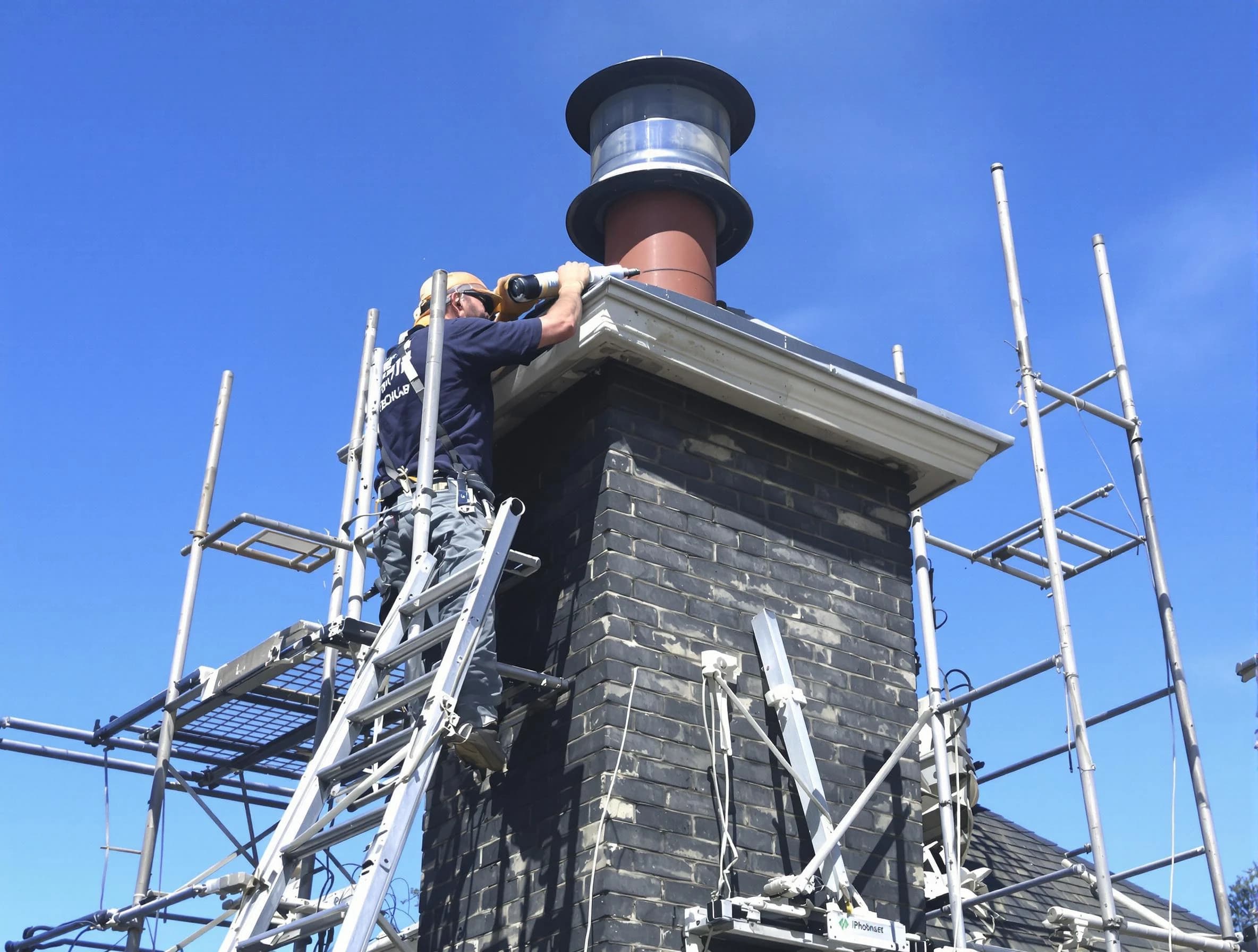 Sturdy chimney crown finished by Hingham Chimney Sweep in Hingham, MA