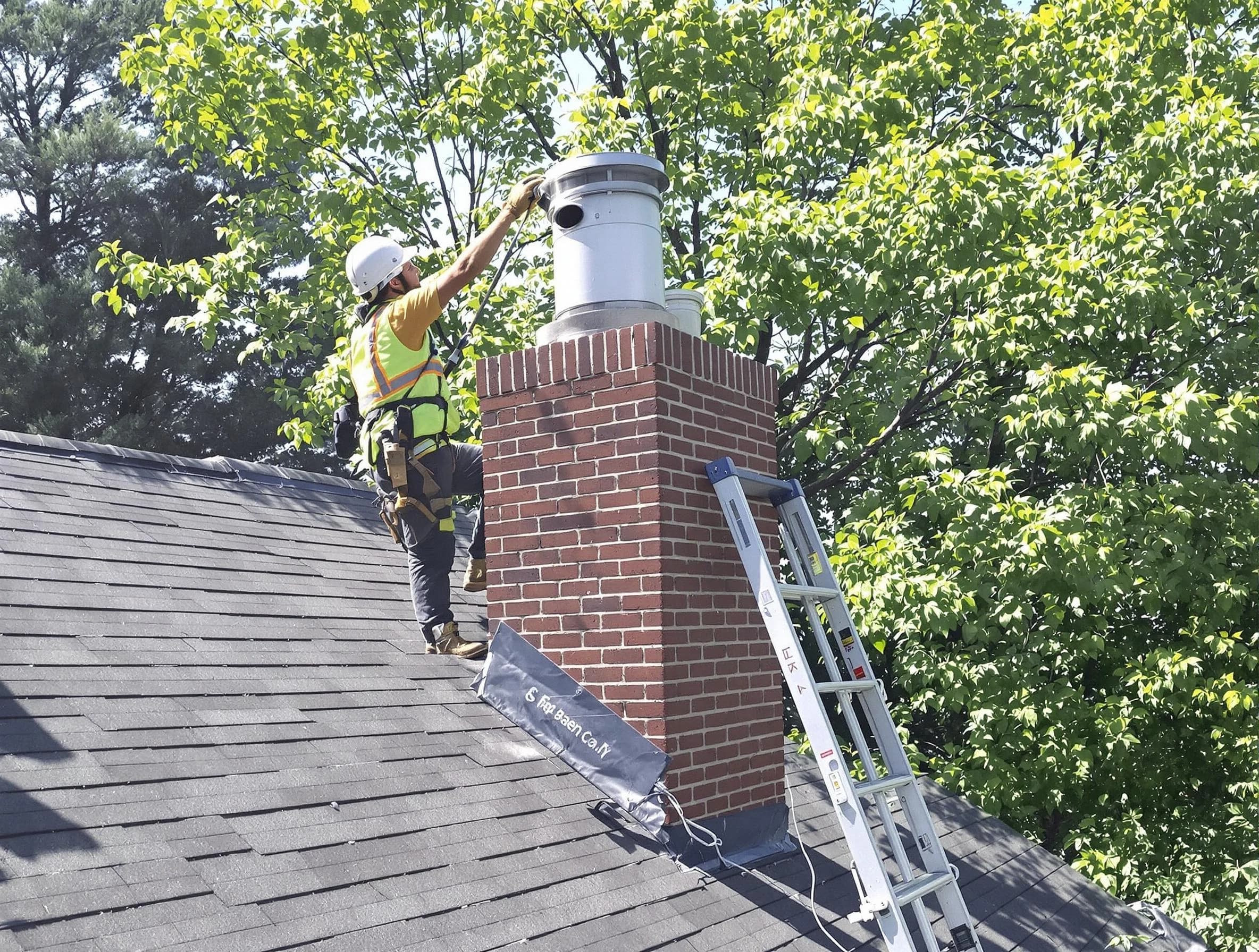 Chimney liner inspection by Hingham Chimney Sweep in Hingham, MA