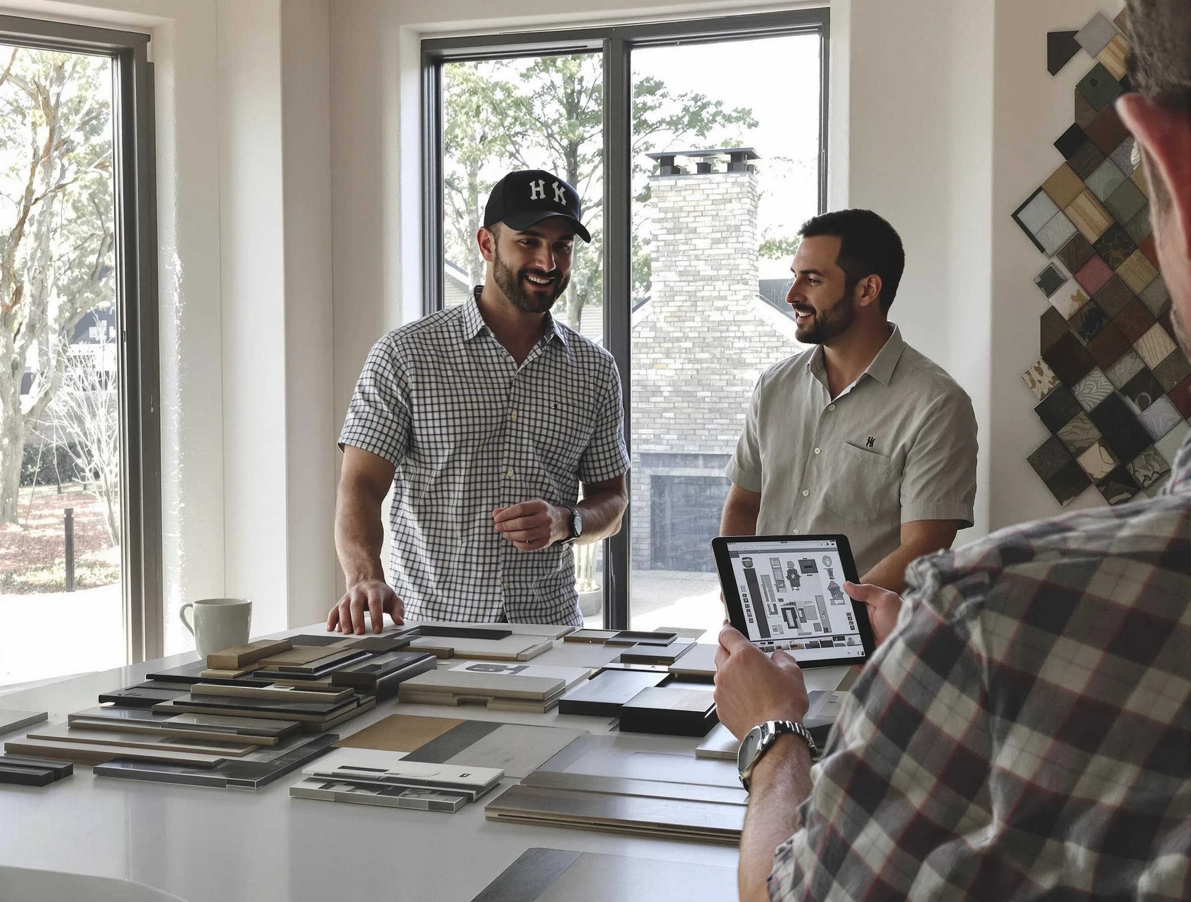 Hingham Chimney Sweep remodeling a chimney and fireplace in Hingham, MA