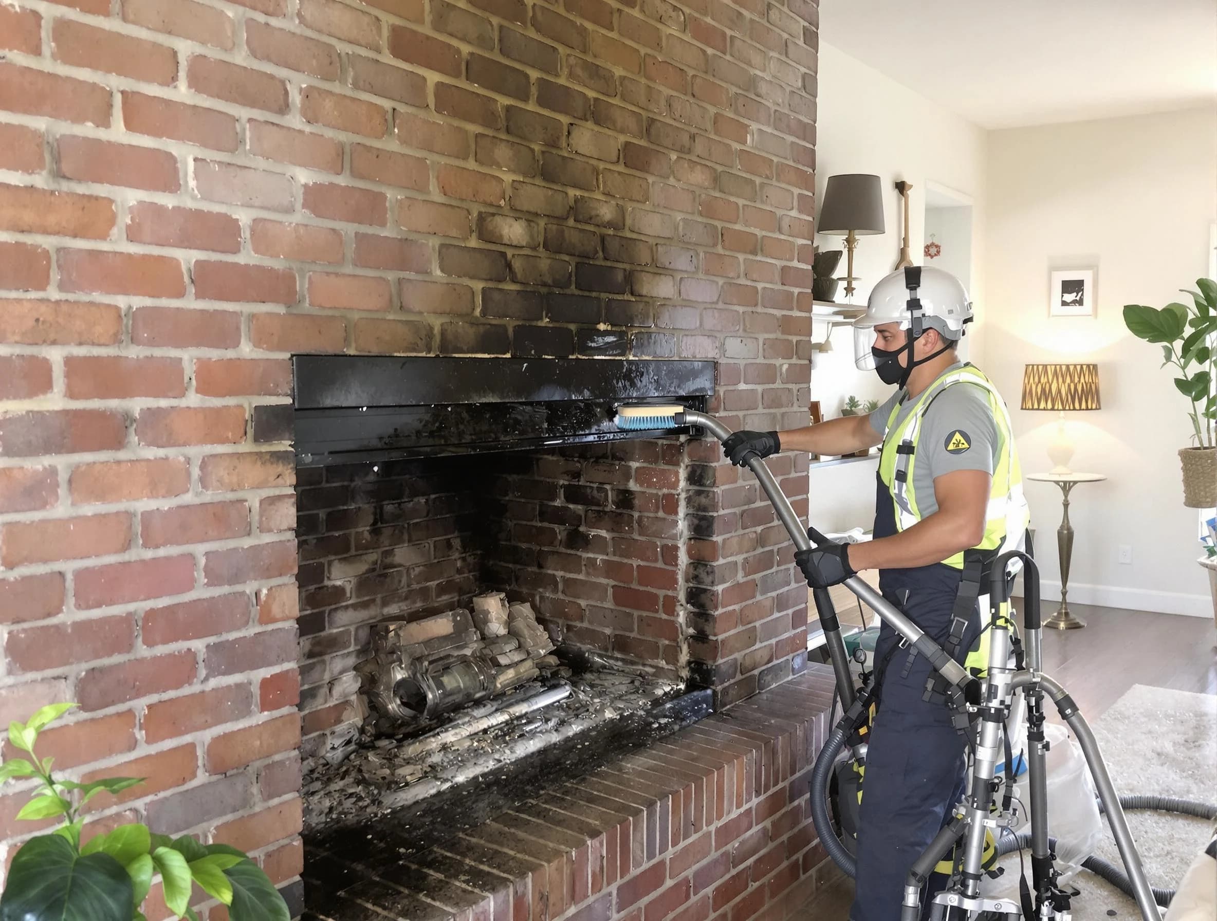 Hingham Chimney Sweep providing fireplace cleaning services in Hingham, MA