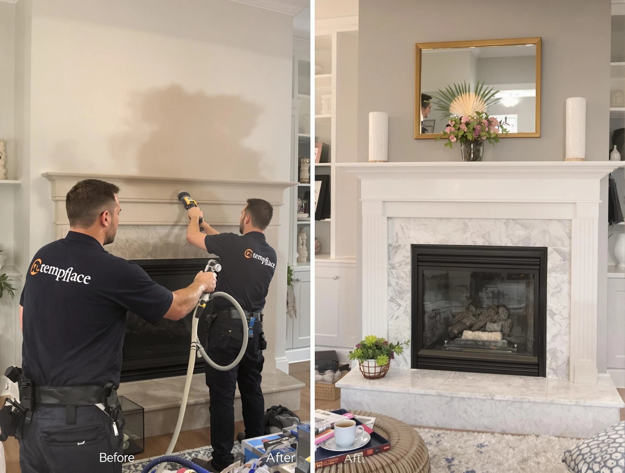 Professional soot removal by Hingham Chimney Sweep team in Hingham, MA