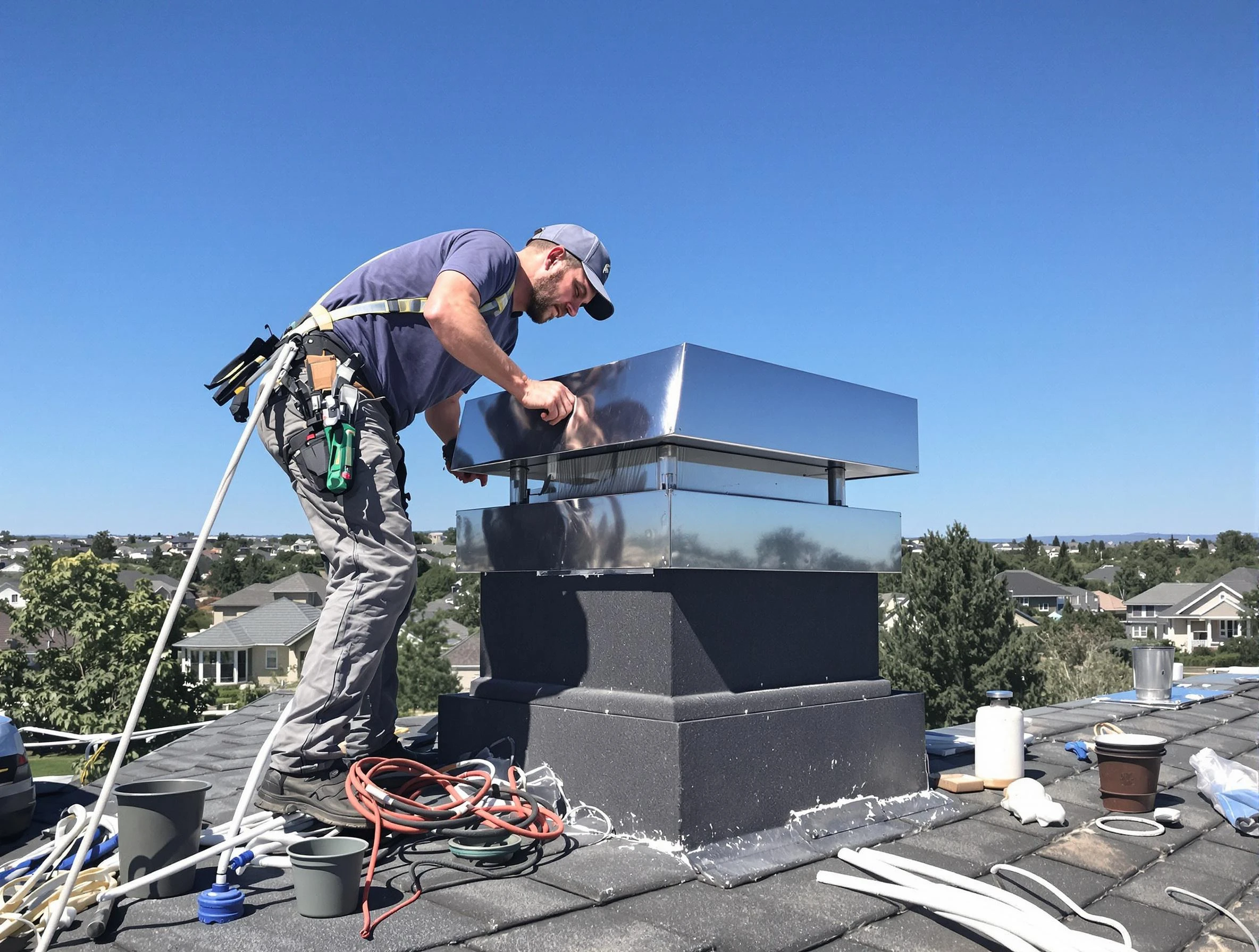 Chimney Cap Services in Hingham