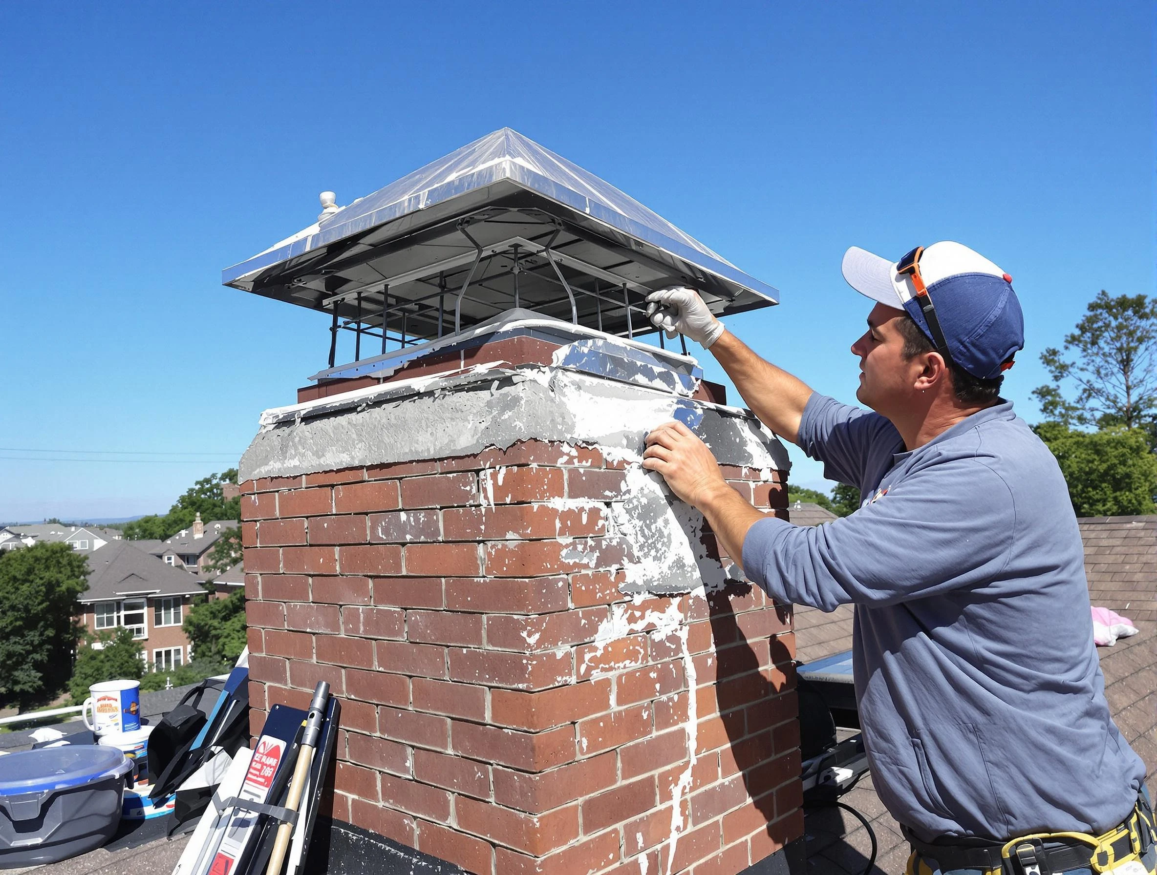 Chimney Crown Services in Hingham