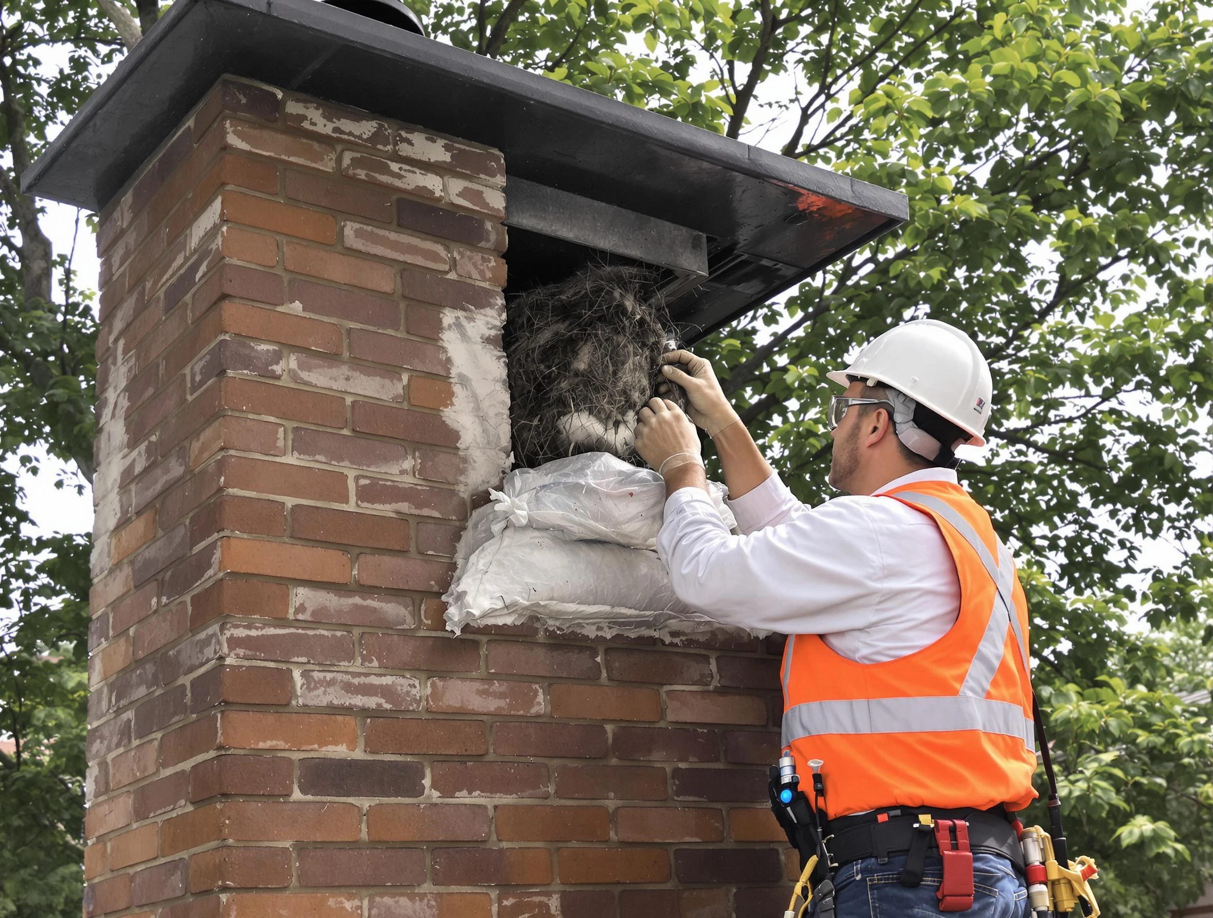 Humane removal of debris and animals by Hingham Chimney Sweep in Hingham, MA