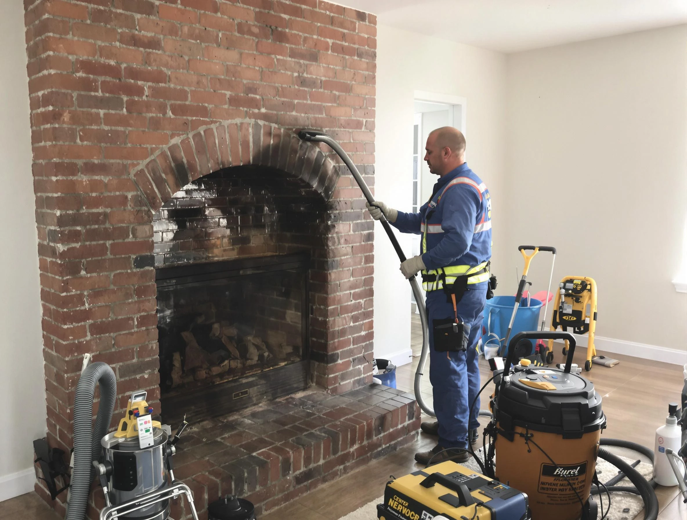 Hingham Chimney Sweep expert performing detailed chimney sweep in Hingham, MA