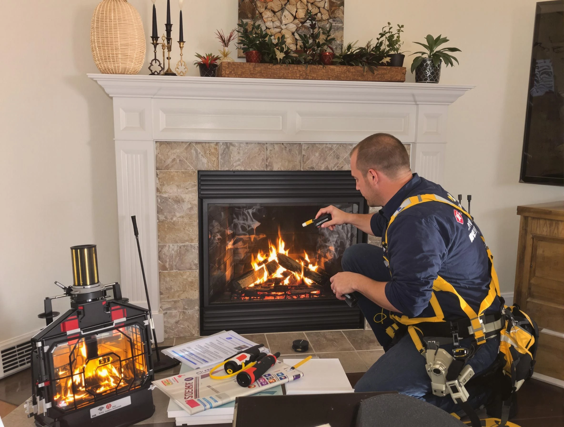 Safety-focused fireplace inspection by Hingham Chimney Sweep in Hingham, MA