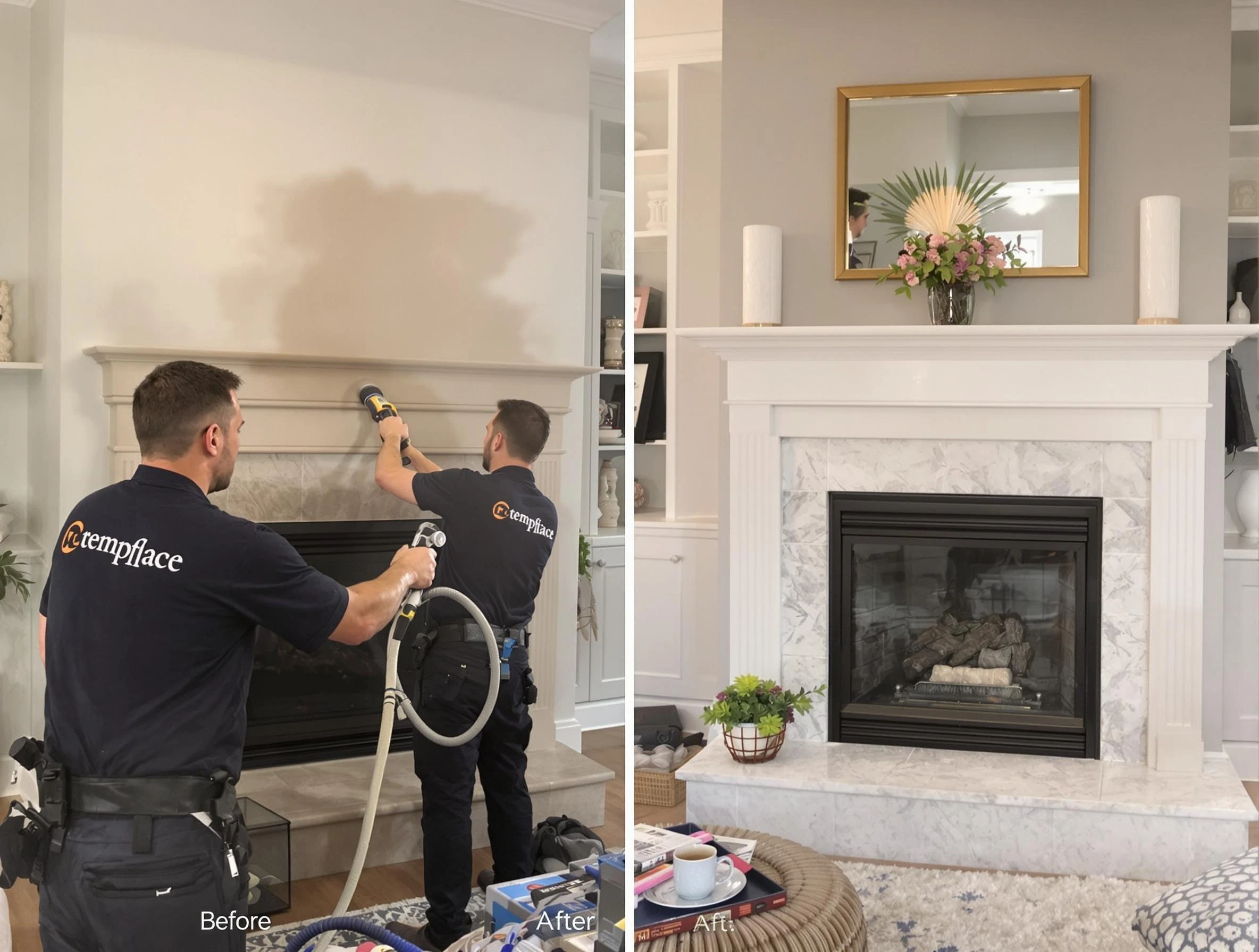 Professional soot removal by Hingham Chimney Sweep team in Hingham, MA